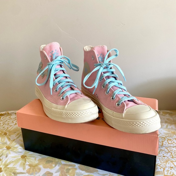 GOLF LE FLEUR CHUCK 70 ALMOND BLOSSOM/EGRET/BLUE GROW - WITH BOX, BAG, AND LACES - Picture 2 of 8